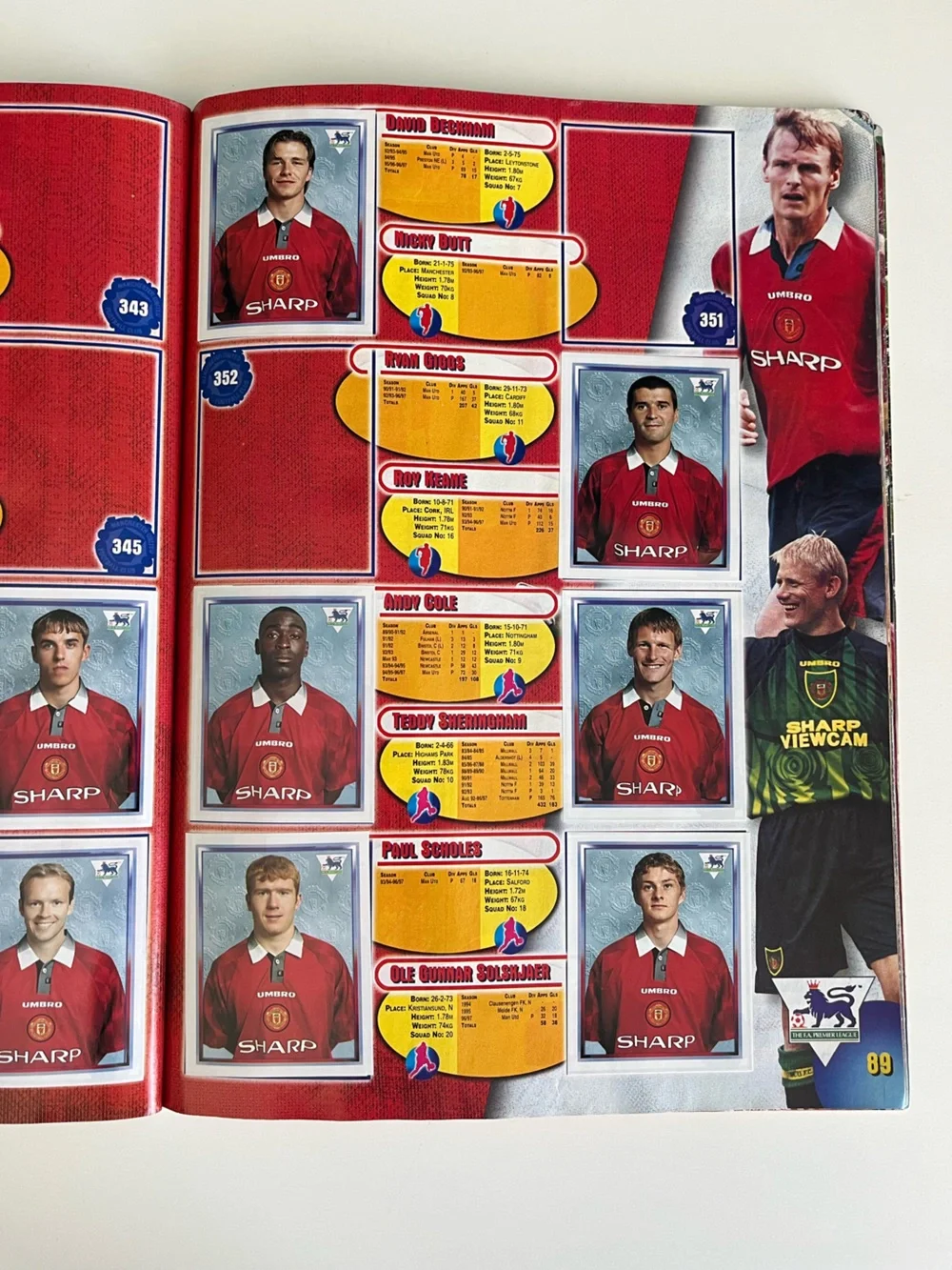 Merlin English Premier League 1998 Sticker Book #1 Soccer Football Topps Panini